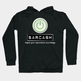 Sarcasm On Button Hoodie